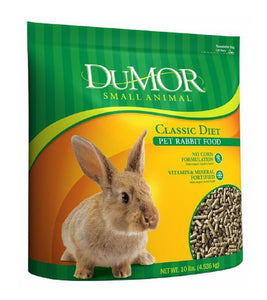 DuMOR 1000903 Small Animal Classic Diet Corn-Free 10 lbs. Pouch Pet Rabbit Food