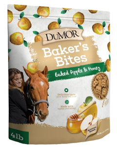 DuMOR 1030279 Baker's Bites Baked Apple & Honey Horse Treats, 4 lb.