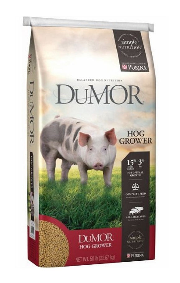 DuMOR 3005880-206 Livestock Product 50 lb. 15% Protein & 5% Fat Hog Grower Feed