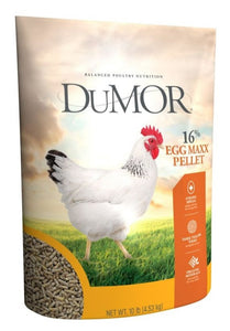 DuMor 3006314-246 Egg Maxx 16% Pellet Poultry Feed for Laying Hens 10 lb. Bag