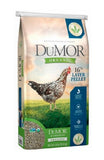 DuMOR 4BM0651P Poultry Supplies Organic 16% Layer Pelleted Chicken Feed, 40 lb. Bag