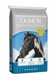 DuMOR BERMUDA PELLET Horse Feed, 50 Pounds, Large Size Alfalfa Bermuda Pellets