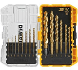 DeWALT DW1354 Titanium Nitride Coated Drill Bit Set, 14-Piece - Yellow