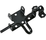 Hardware Essentials 851225 Slide Action Gate Latch Black