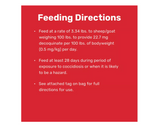 DuMOR 3005888-206 Livestock Supplies Medicated Pelleted Sheep and Goat DX Feed, 50 lb. Bag