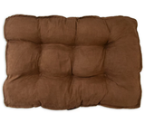 Retriever 85450 Rectangular Tufted Gusset Pillow Pet Bed Brown, 34 in. x 24 in.