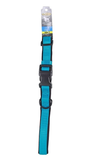 Retriever 15422 Q AQB18 Adjustable Soft Dog Collar, Aqua/Black, 1 x 18-26in.
