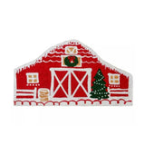 Red Shed 25F04392RL Snowy Barn Coir Christmas Door Mat, 32 in.