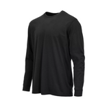 Blue Mountain YMK-1072 Men's Jersey Crew Neck Long-Sleeve T-Shirt/Black/3XL