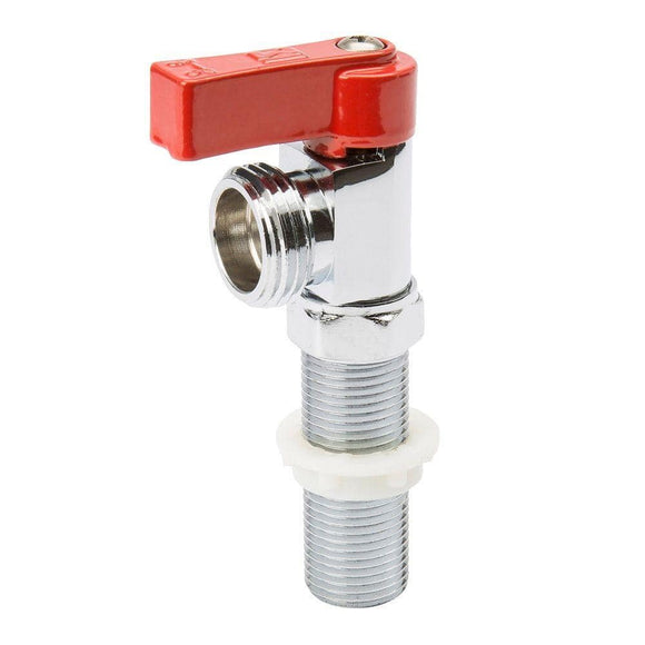 1/2 in. x 3/4 in. Brass MPT/CxC x MHT Quarter-Turn Washing Machine Hot Handle Valve