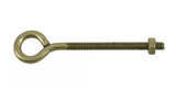 Hardware Essentials 322612 Gold Fg Eye Bolt with Nut, 1/4 in.-20 x 4 in., 1-Pc