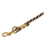 DuMOR T-99-2156-R14 Polyester Horse Lead with Bolt Snap, Black/Tan, 1 in. x 10 ft.