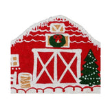 Red Shed 25F04392RL Snowy Barn Coir Christmas Door Mat, 32 in.