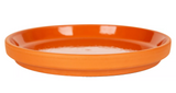 Border Concepts 801690 Water-resistant Terra Cotta Glazed Saucer, 8.75 in.
