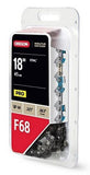 Oregon F68-21 Steel 18" 68 Link 0.325 in. Pitch, 0.063 in. Gauge ControlCut Chainsaw Chain