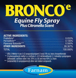 Farnam 100502327 Bronco E Equine Fly Spray Plus Citronella Scent for Horses