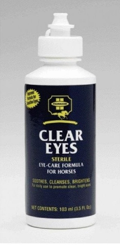 Farnam 100504381 Clear Eyes Sterile Eye-Care Solution for Horses- 4 oz.