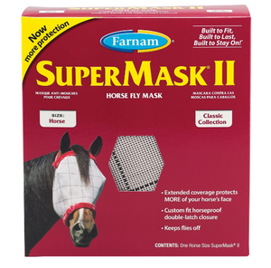 Farnam 100526865 SuperMask II Horse Fly Mask, No Ears