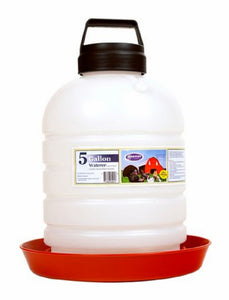 Farm-Tuff P5G04 Top Fill Poultry & Game Bird 5 gal. Capacity Red Color Waterer