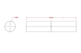 SteelWorks 11624 5/8" x 48" 4054BC Smooth Metal Rod Plain Steel