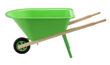 Barn Star WH0201 Kids' Green Wheelbarrow, 22 lb. Capacity
