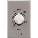 Intermatic FF415M Timer, 15 Min., DPST, No Hold, Spring Wound