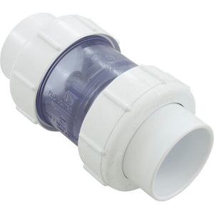 Flo Control 1795C20 5lb 2" Sxs Clear PVC Union Check Valve