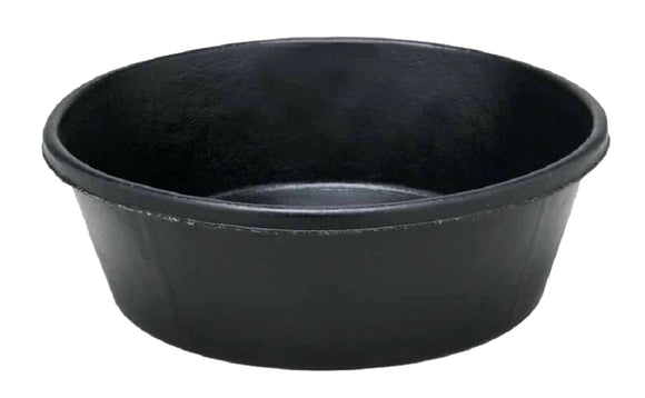 Fortex Industries 3208001 Black-Colored Durable Rubber Pet Feeder Pan, 32 Cups