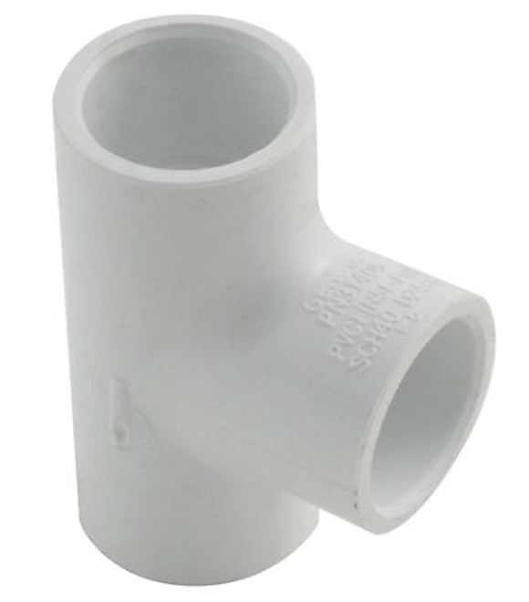 LDR Industries FP4 T-112 PVC Tee Slip White, 1-1/2-Inch