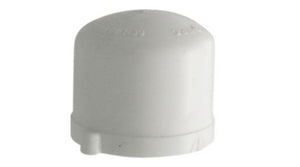 LDR Industries FP4 CA-34 3/4 in. PVC Cap, White Color for Secure Pipe Closure