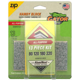 Zip Handy Block 2-5/8 in. x 5 in. All-Purpose Hook and Loop Assorted Grits Sanding Block Kit
