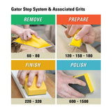 Zip Handy Block 2-5/8 in. x 5 in. All-Purpose Hook and Loop Assorted Grits Sanding Block Kit