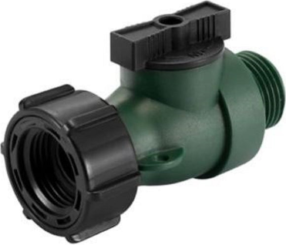 GroundWork GC-630 Nylon Hose Connector 3/4 Inch with Shutoff 60 PSI Max Pressure