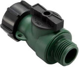 GroundWork GC-630 Nylon Hose Connector 3/4 Inch with Shutoff 60 PSI Max Pressure