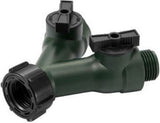 GroundWork GC-631 Dual Connector 3/4 Inch Shutoff 60 PSI Max Pressure Nylon