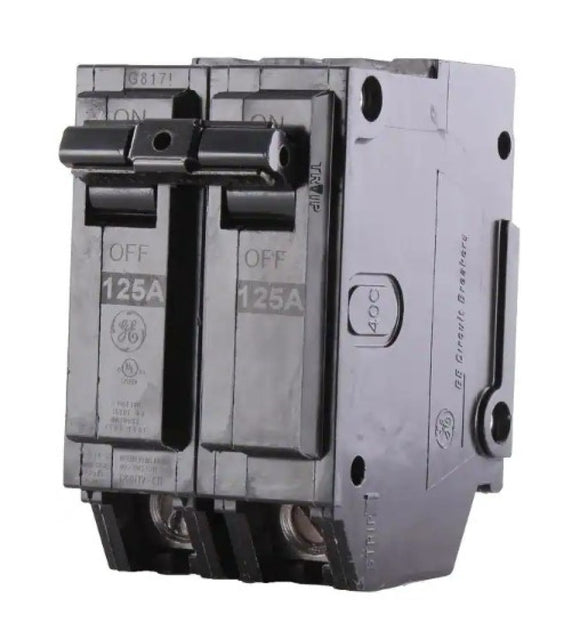 GE THQL21125P Q-Line 125 Amp 2 in. Double Pole Circuit Breaker