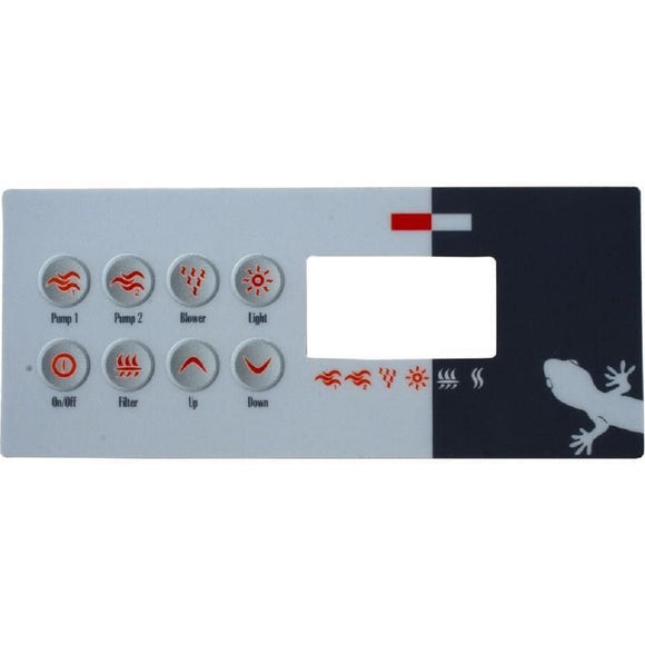 Gecko 9916-100130 TSC-8 8-Buttons Spa Control Panel Overlay