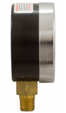 Generic 17-555-1012 0.13" MPT, 0-60 PSI, Bottom Mount Filter Pressure Gauge