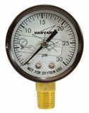 Generic 17-588-1000 Bottom Mount Pressure Gauge, 0.25" MPT, 0-30 PSI, 2" FD