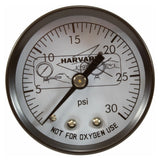 Generic 17-588-1005 0.25 MPT, 0-30 PSI, 2 Inch FD, Back Mount Pressure Gauge