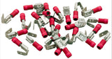 Generic 60-555-1800 Disconnect Piggyback 22-18AWG .250 Tab Red Qty 25
