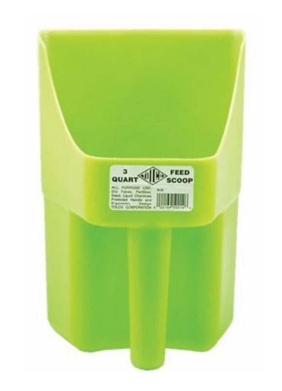 Generic ASRT 290114 Green, Polypropylene, 3 Quarts Capacity Animal Feed Scoop