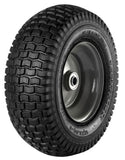 Generic 12x5-6 in. Black Pneumatic Wheels with Turf Tread, 5/8 in. Bore Size