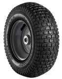 Generic 12x5-6 in. Black Pneumatic Wheels with Turf Tread, 5/8 in. Bore Size