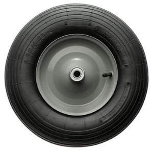 Generic PR3006 Wheel Barrow Tire and Wheel 16"x4-8", 5/8 Bore Size, Ribbed Tread