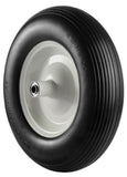 Generic  Flat-Free Replacement Wheels w/ Ribbed Tread, 16 in., 5/8 in. Bore Size