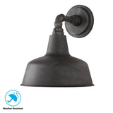 1-Light Gilded Iron 12.4 in. Outdoor Wall Lantern Sconce