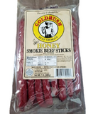 Gold Rush 72490 1 lb. 100% Smoked Beef Sticks, Honey