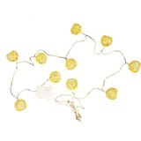 Indoor 12 ft. Battery Operated Metal Integrated LED String Lights (10-Light)