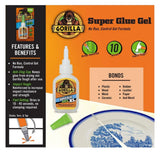 Gorilla Glue 102433 Glue Super Glue Gel XL 25g, Clear